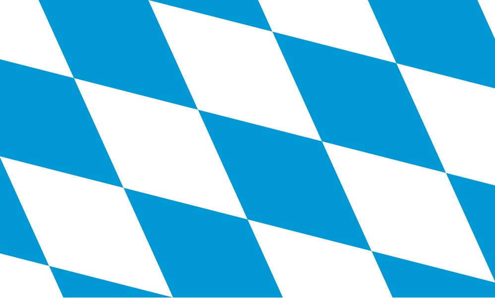 Bavarian flag blue & white