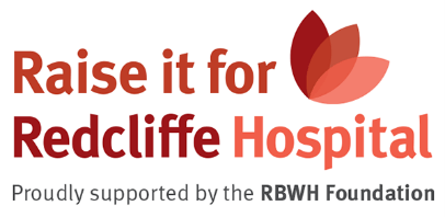 Visit Redcliffe Qld proudly supports Raise It For Redcliffe Hospital this is their logo