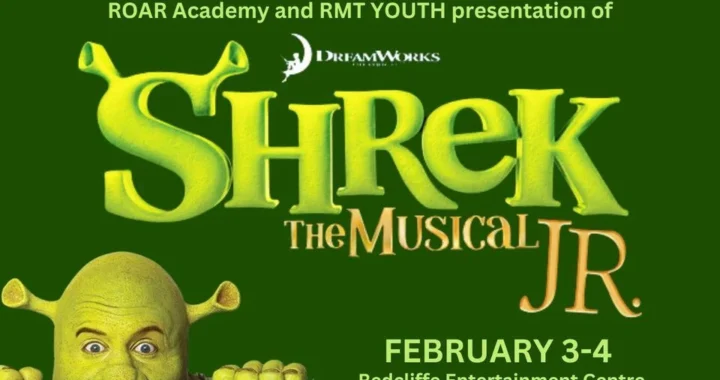 VRQ Events image of a banner showing Shrek musical