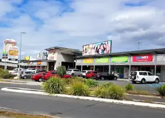Visit redcliffe QLD image showing the outside of the shops at the dolphins central shopping centre