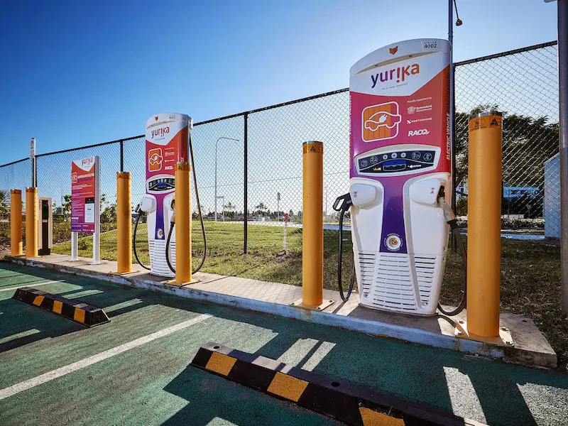 visit redcliffe qld image of a Yurika charging station