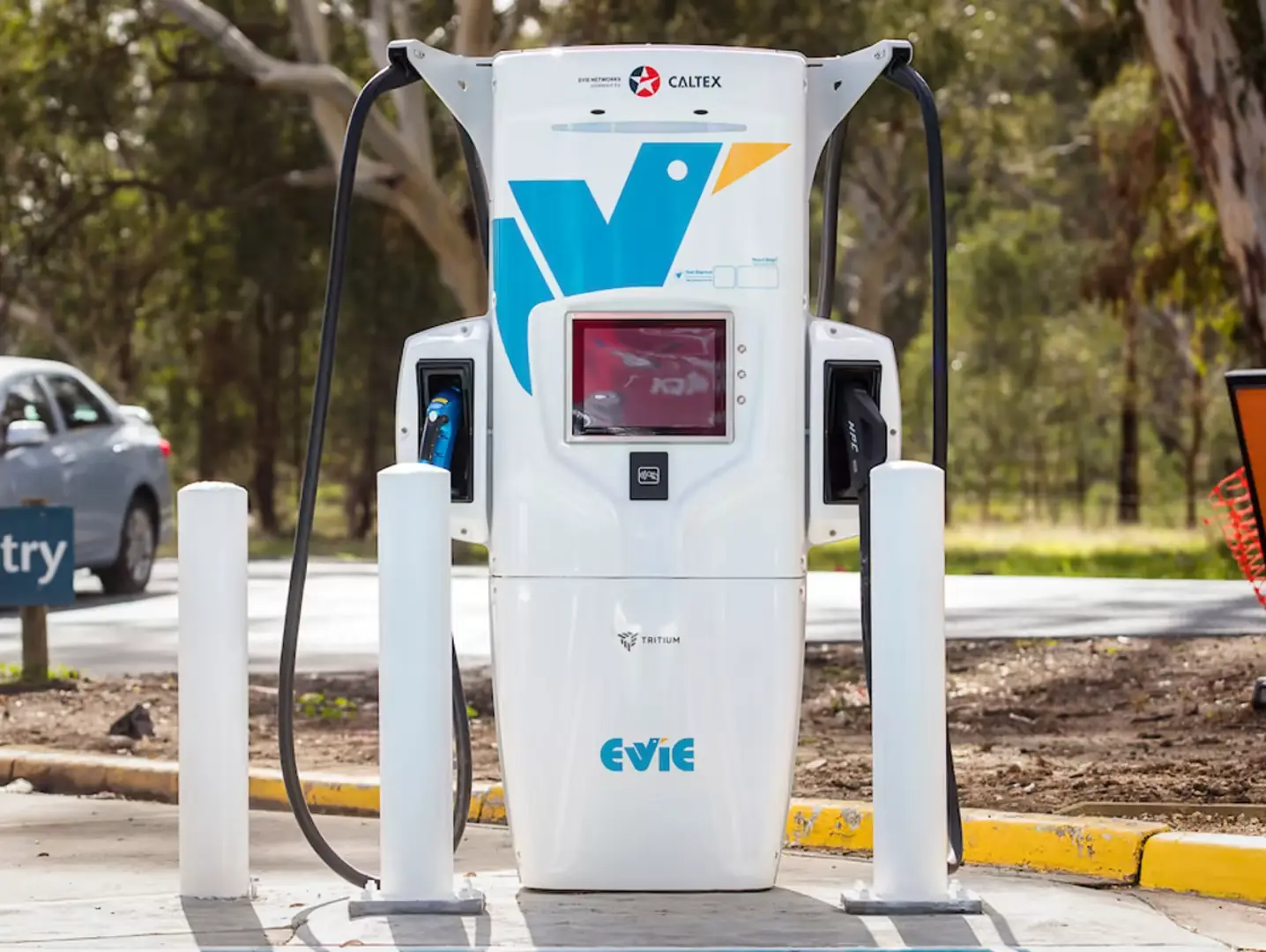visit redcliffe qld image of the evie charging station