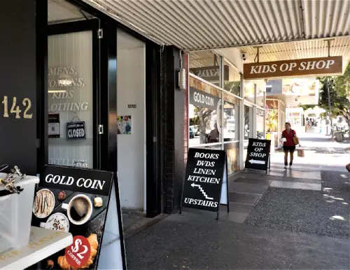 Visit redcliffe qld image of gold coin - op shop